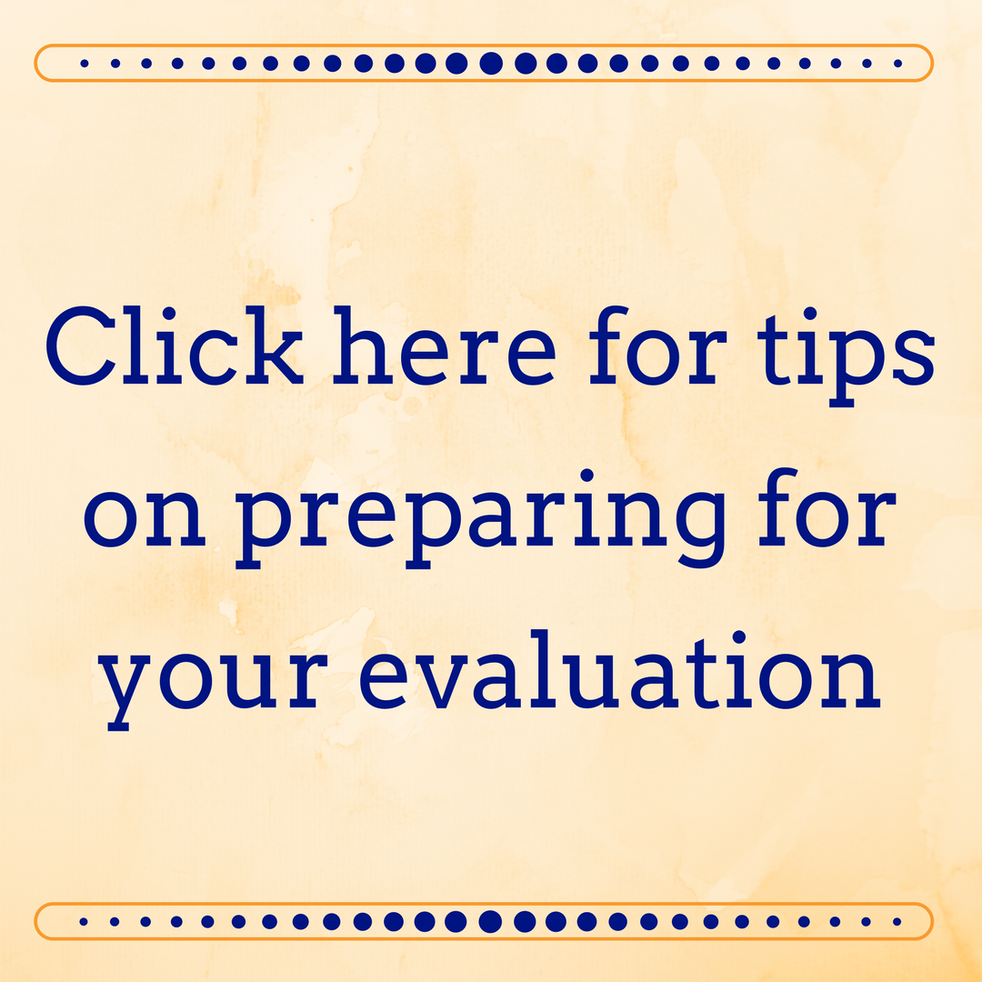 preparing for your evaluation