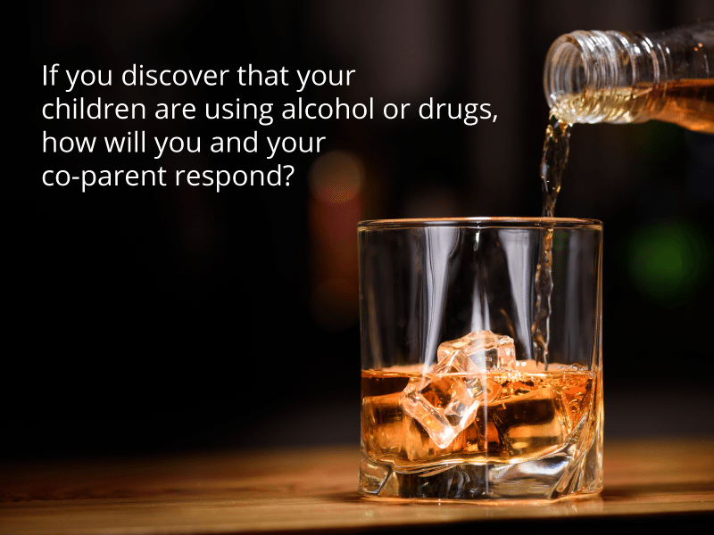 co-parenting plan alcohol and drugs