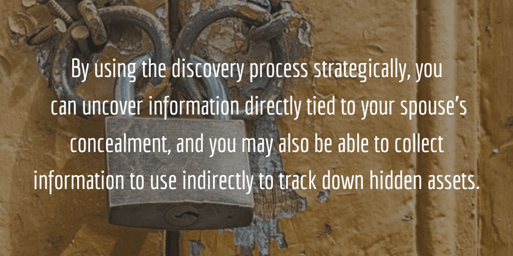 hiding assets discovery process