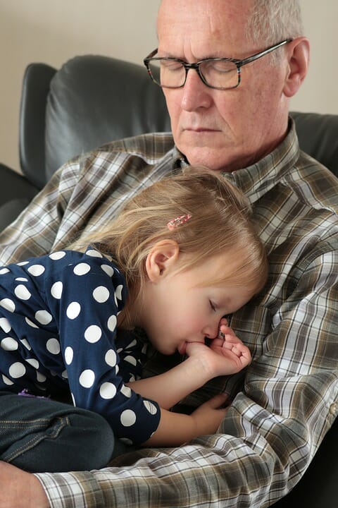grandfather asleep